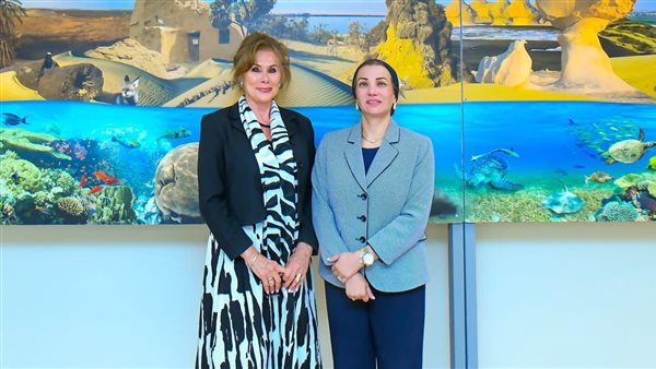  وزيرة البيئة تستقبل