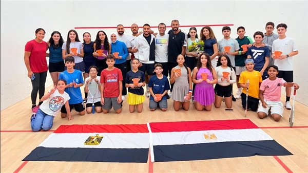 لاعبي منتخب مصر للاسكواش