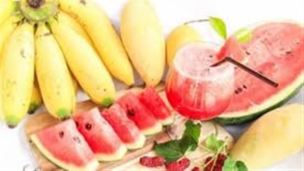 عصير البطيخ بالموز..