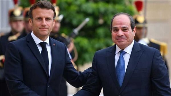 الرئيس السيسي وماكرون