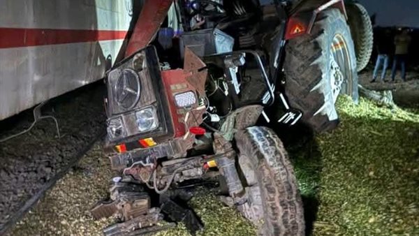 اصطدام قطار بخط المناشي