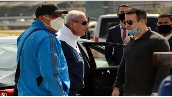 رئيس الزمالك يصل