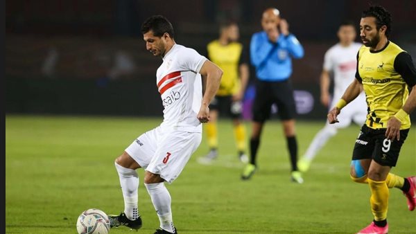 جانب من مباراة الزمالك