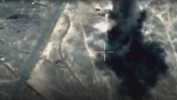 استهداف مسيرة مفخخة