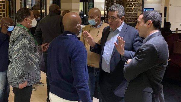 وفد اتحاد الكرة يدعم