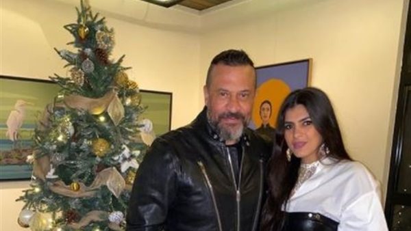 ماجد المصرى وزوجته