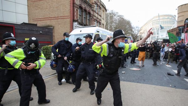 جانب من التظاهرات