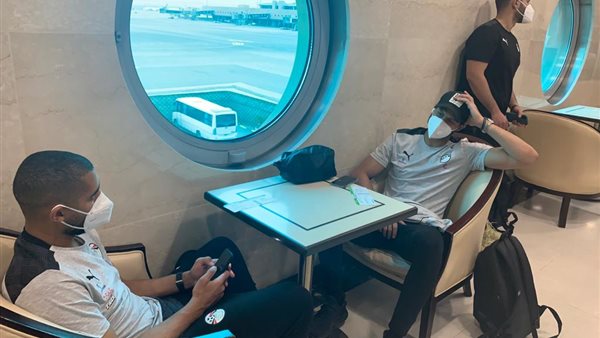 صورة من وصول المنتخب