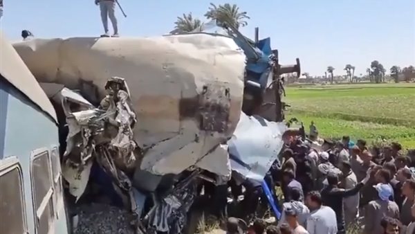 جانب من حادث القطار