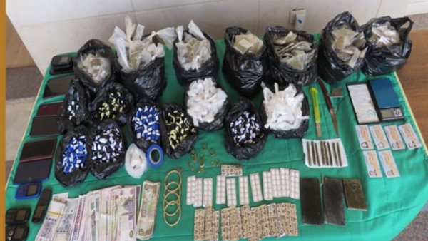 جانب من المضبوطات