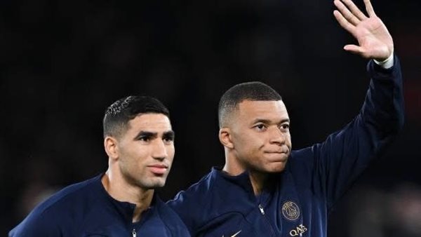 مبابي و اشرف حكيمي