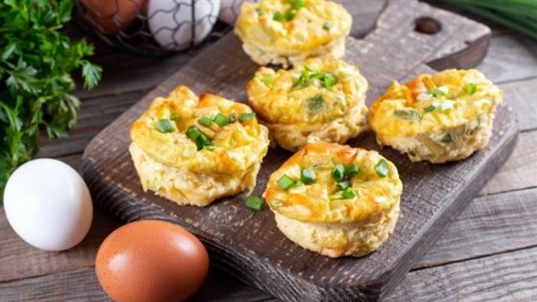 مافن البيض بالخضار