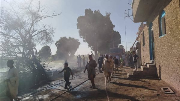 جانب من الحريق 