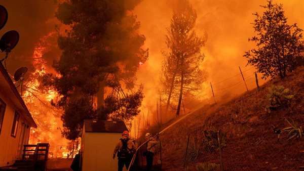 حريق شمال لوس أنجليس