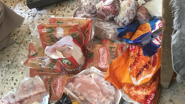 ضبط كميات من اللحوم