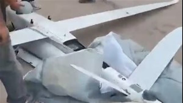 سقوط طائرة بدون طيار