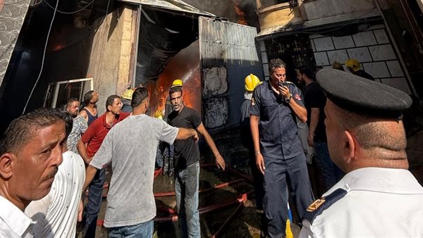 حريق مخزن الخردة