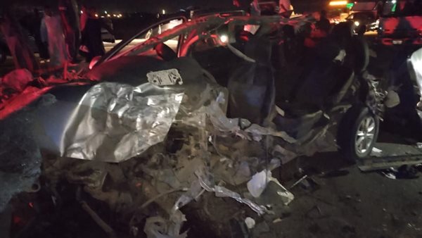 حادث طريق قنا الصحراوي