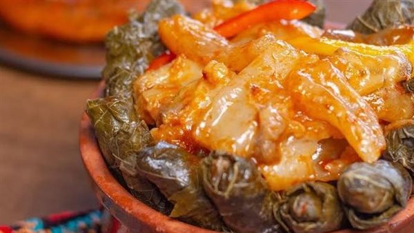  طاجن ورق عنب بالكوارع