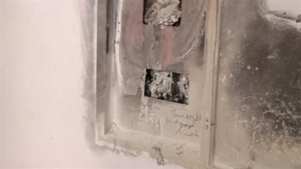 حريق بلوحة كهرباء