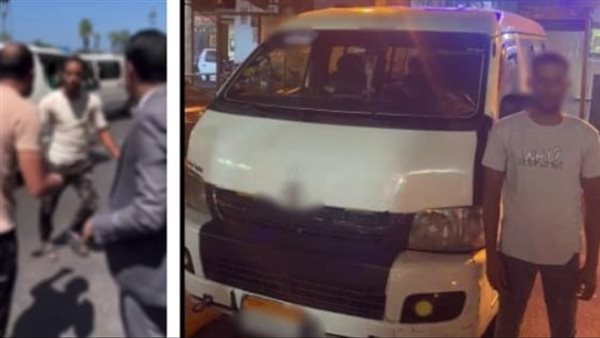 سائق يسبّ زميله بميكروباص