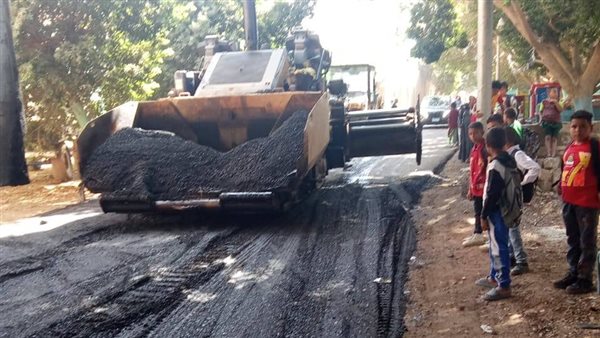 متابعة مشروعات الرصف