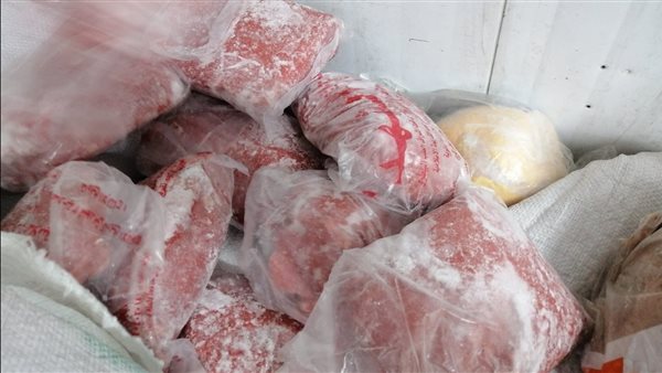 ضبط طن لحوم غير صالحة