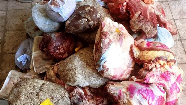 لحوم فاسدة تم ضبطها