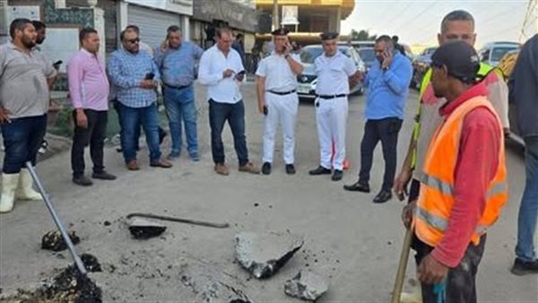 كسر بخط مياه قطر