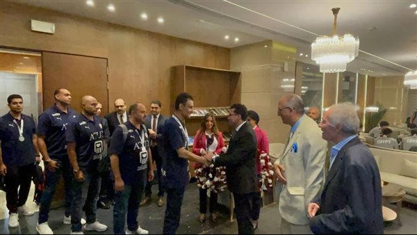 استقبال أبطال اليد