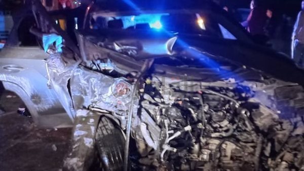 حادث تصادم على طريق