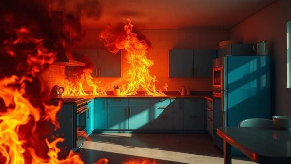 تفسير رؤية الحريق