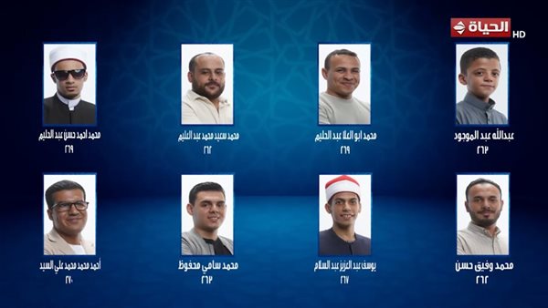 المتسابقون في برنامج