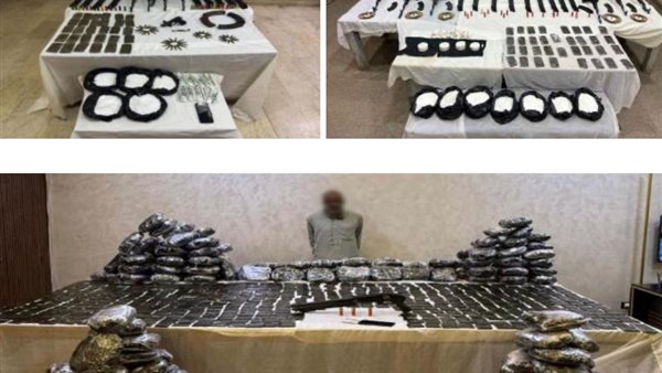 مصرع 3 عناصر إجرامية وضبط 840 كجم من المخدرات والأسلحة في أسيوط وسوهاج