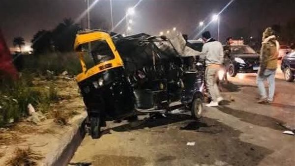 مصرع شخصين وإصابة اثنين في تصادم مروع بكفر الدوار