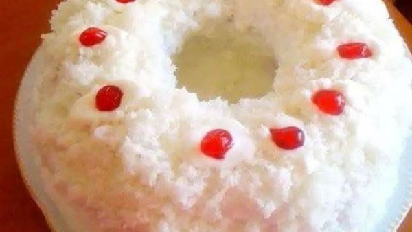 كيكه الثلج بجوز الهند