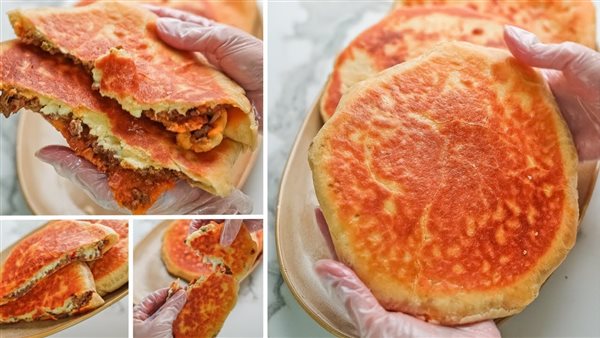 فطيره المقلاة المحشية