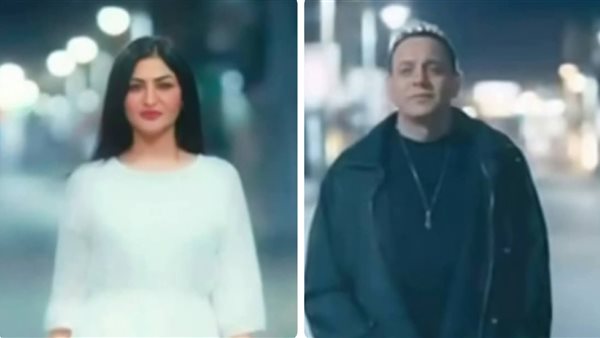 النجم مصطفى قمر وزوجتة