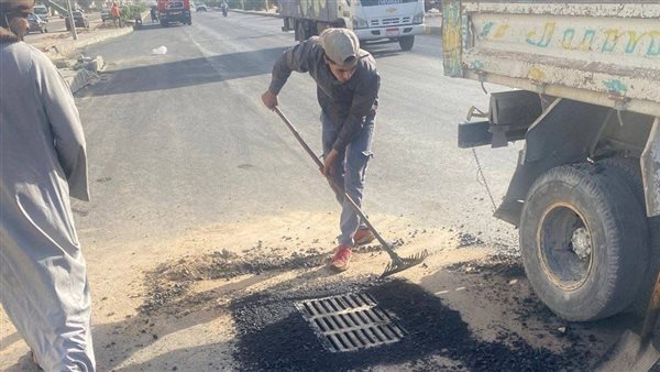 الأعمال الجارية بالشارع