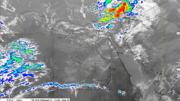 حالة الطقس خلال الساعات