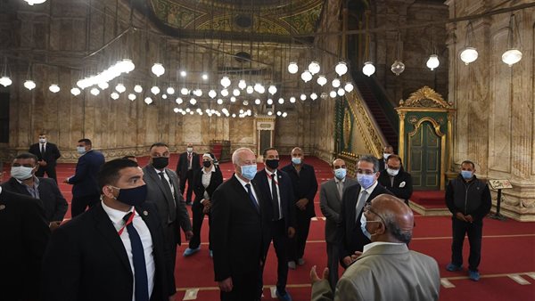 الرئيس التونسى بجامع