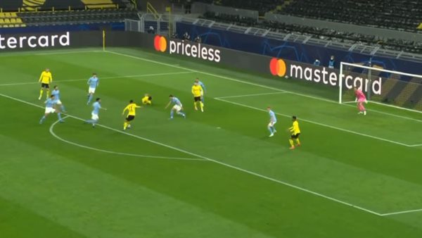 جانب من المباراة