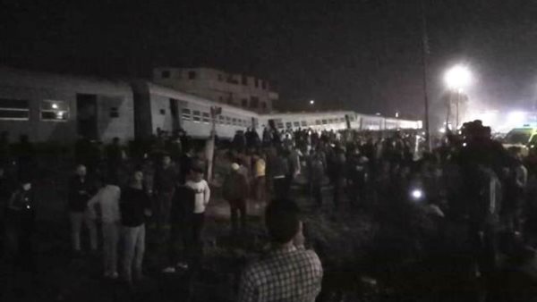 جانب من حادث القطار