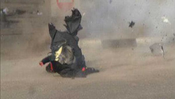 صورة من موقع الانفجار