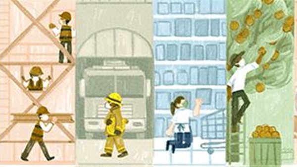 جوجل يحتفل بعيد العمال