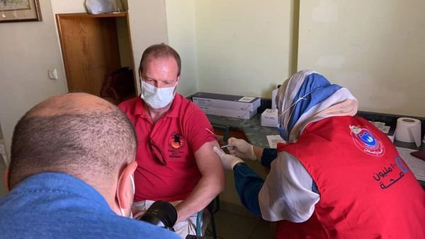 جانب من التطعيم