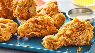 بروستد الدجاج المقرمش