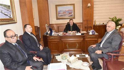 محافظ بورسعيد يستقبل رئيس فرع النيابه الاداريه ببورسعيد