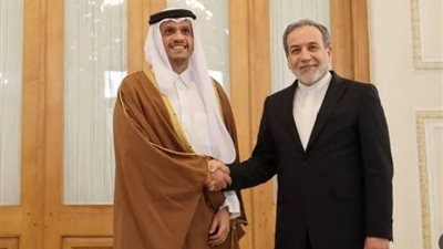 وزير الخارجية القطري ونظيره الإيراني 