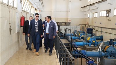 جانب من جولة رئيس شركة مياه القليوبية 